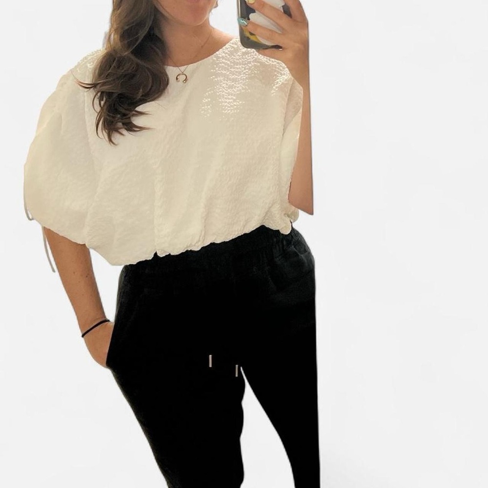 Endless Rose White Textured Blouse